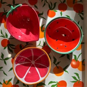 Tabitha Brown Ceramic Fruit Bowl -  Strawberry Watermelon or Grapefruit